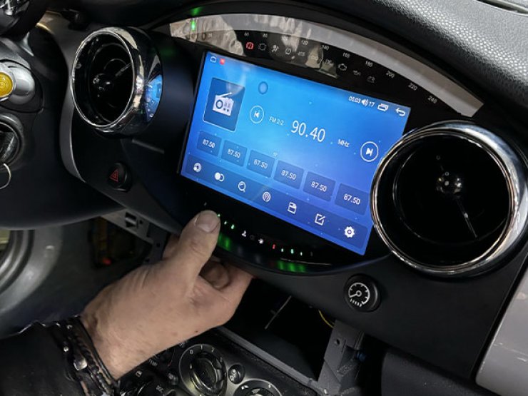 écran android auto mini cooper