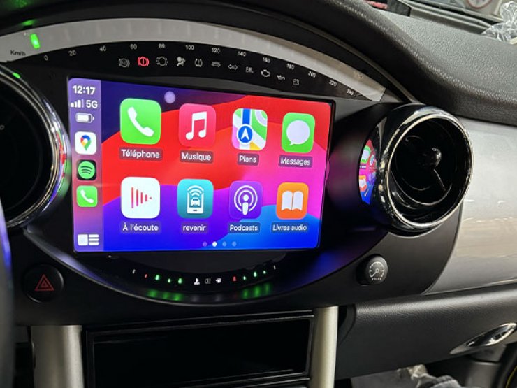 écran android auto mini cooper