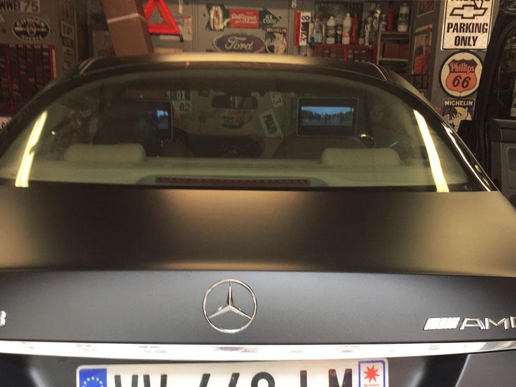 écran appuie tete mercedes sl