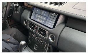 autoradio et écran CarPlay range rover